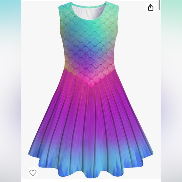 2 dresses! Mommy and Me matching mermaid dresses - Picture 3 of 7